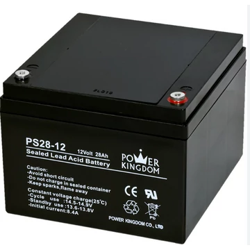 POWER KINGDOM 12V, 28Ah zselés akkumulátor
