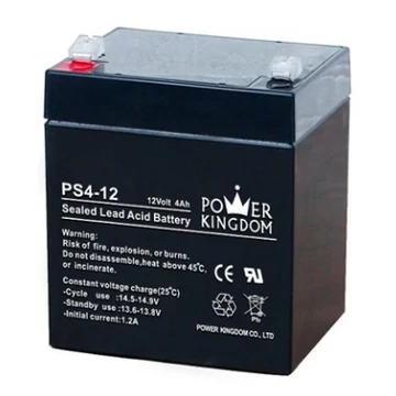 POWER KINGDOM 12V, 4Ah zselés akkumulátor