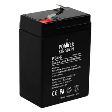 POWER KINGDOM 6V, 4Ah zselés akkumulátor