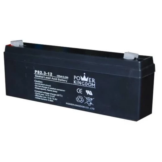 POWER KINGDOM 12V, 2.3Ah zselés akkumulátor